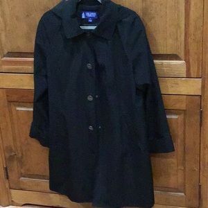 LONDON FOG TRENCH/RAINCOAT WITH HOOD